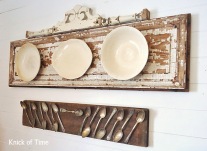 Salvaged Wall Art from an Old Door and Reclaimed Lumber