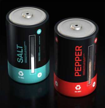 Battery Salt and Pepper Shaker