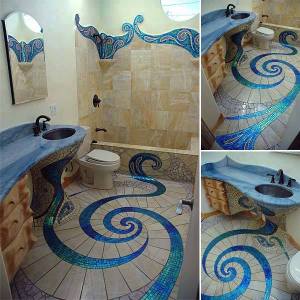 Mosaic Tile Bathroom